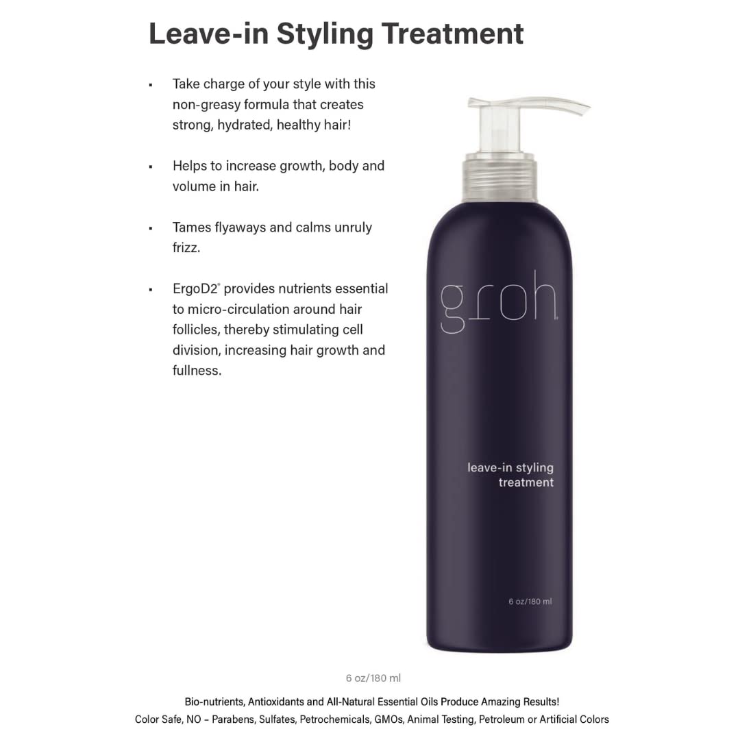Groh Leave-In Styling Treatment, 6 oz.